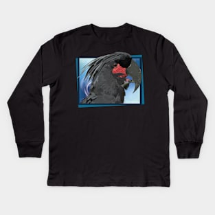 Black cockatoo Kids Long Sleeve T-Shirt